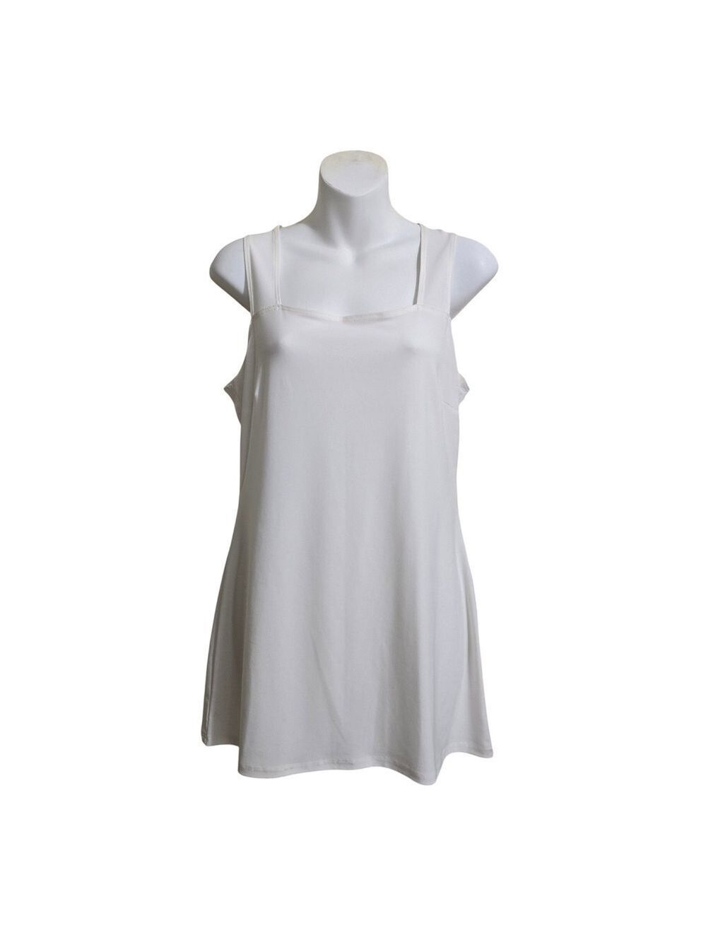 Frank Lyman Square Neck Camisole In White Sz 8